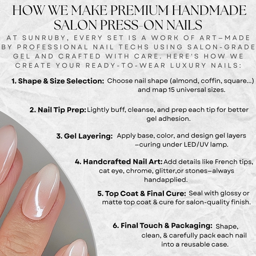 White Ombre Press On Nails, Short Almond – Hand-Painted Reusable Set with Soft Shimmer, Neutral Nails Look (30 Nails, 15 Sizes)