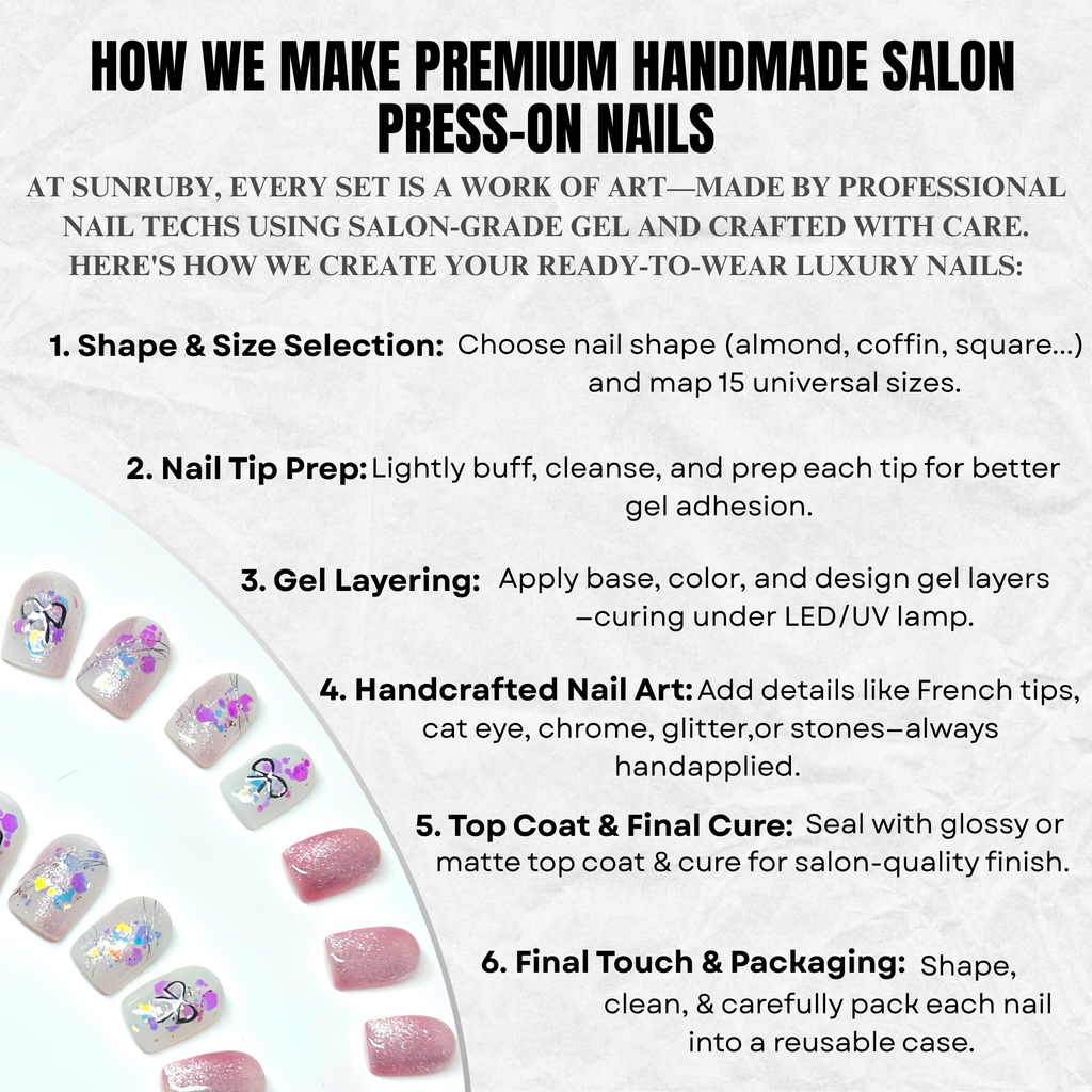 Short Square Hand-Painted Press-On Nails | Pink Cat Eye Glitter with Bow Accent | Reusable 30pcs Kit, 15 Sizes