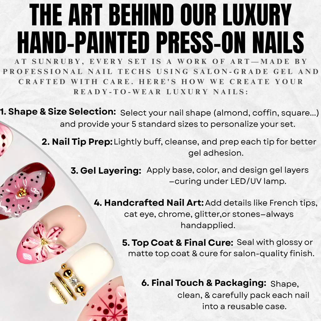 Dripping Flora Press-On Nails – Short Almond Pink & Red Set, 3D Flower Gel Design, Glossy Dew Drop Nails |  Reusable 20pcs Kit
