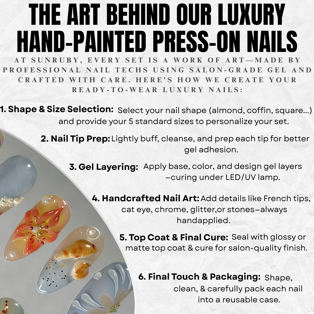 Ocean Bloom Press-On Nails – Medium Almond Sea Life Set, 3D Jellyfish, Shell & Starfish Design, Beach-Inspired Glossy Gel Nails |  Reusable 20pcs Kit