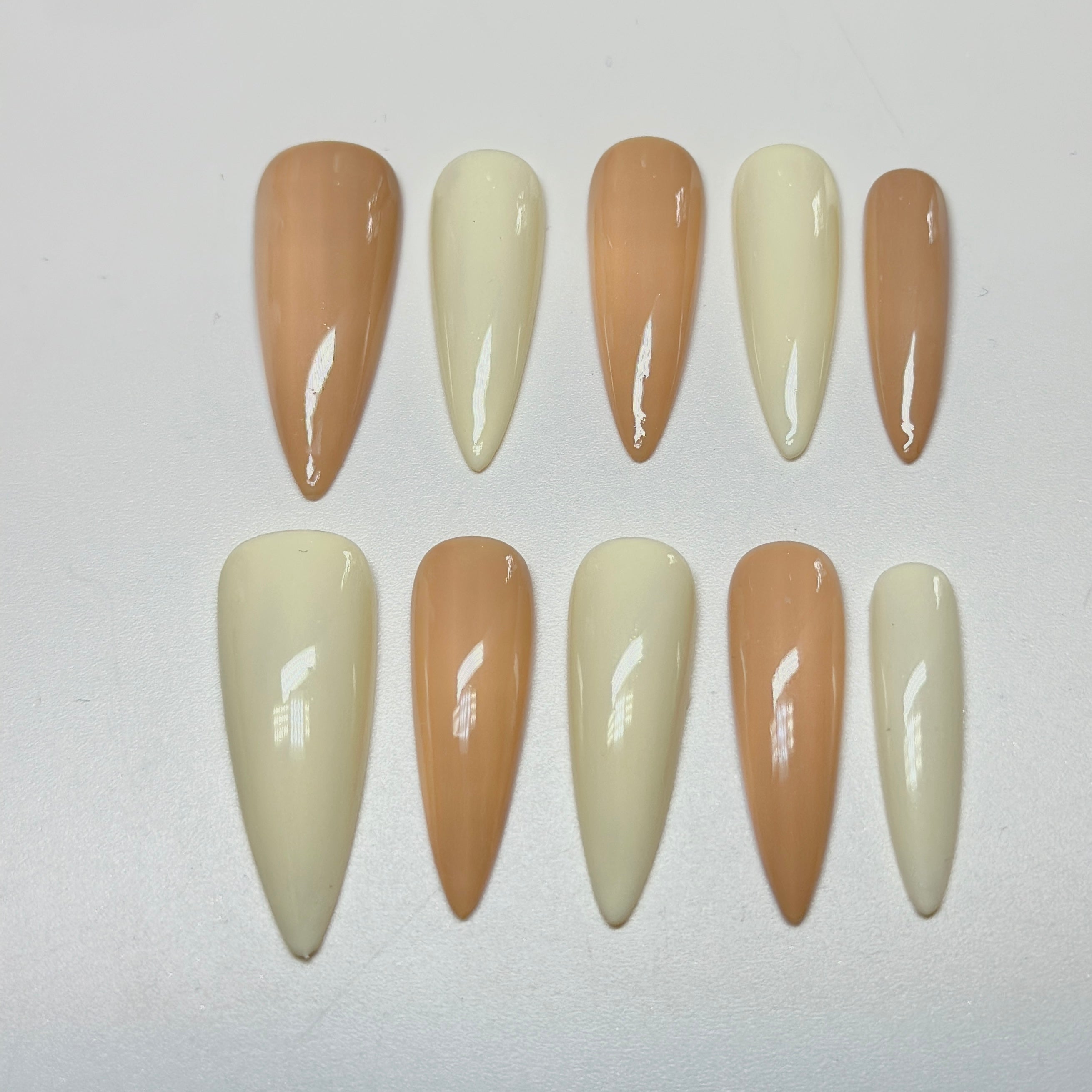 Long Stiletto Press On Nails | Luxury Ivory & Gold 3D Floral Nail Art | Handmade Bridal Press On Nails | Elegant nails | Reusable 20pcs Kit